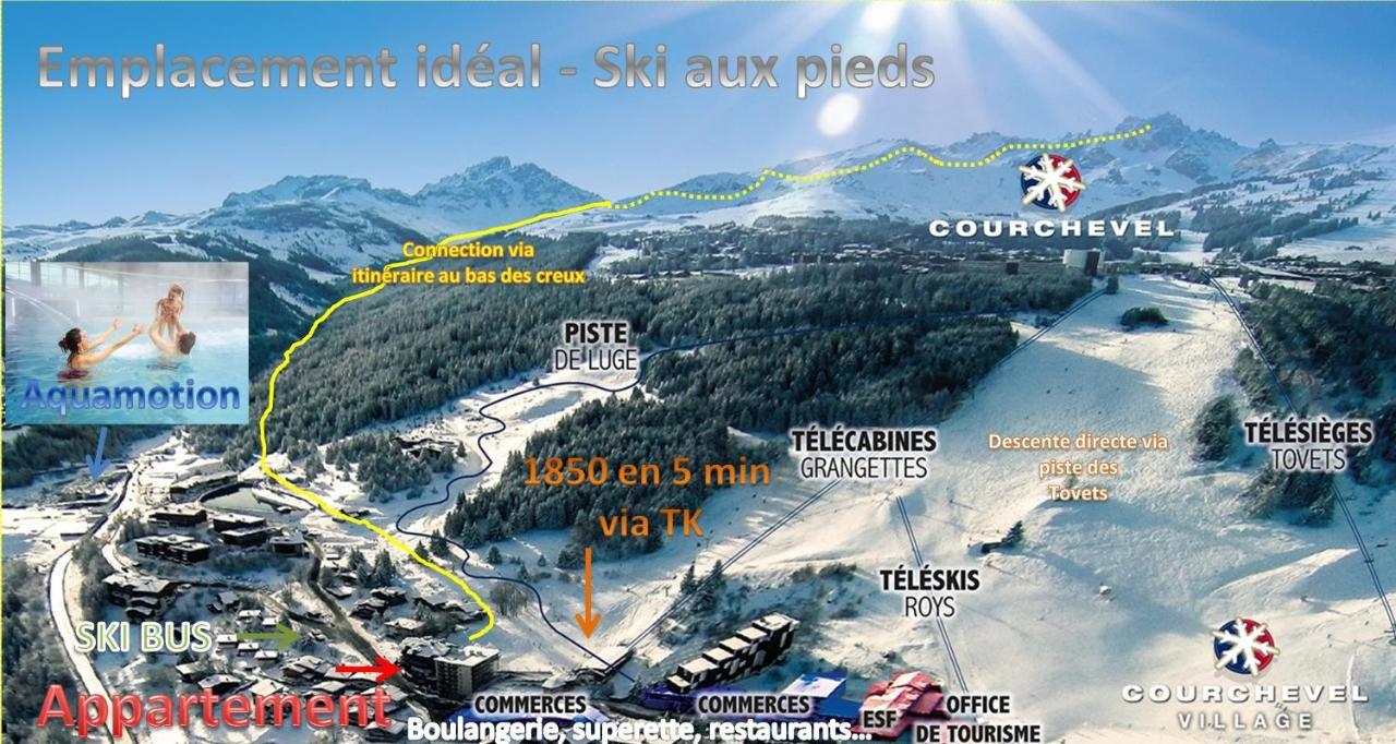 Courchevel 1550 - Veritable Ski Aux Pieds - Appartement Les Tovets T2 - 47M2 - 4P Exterior foto
